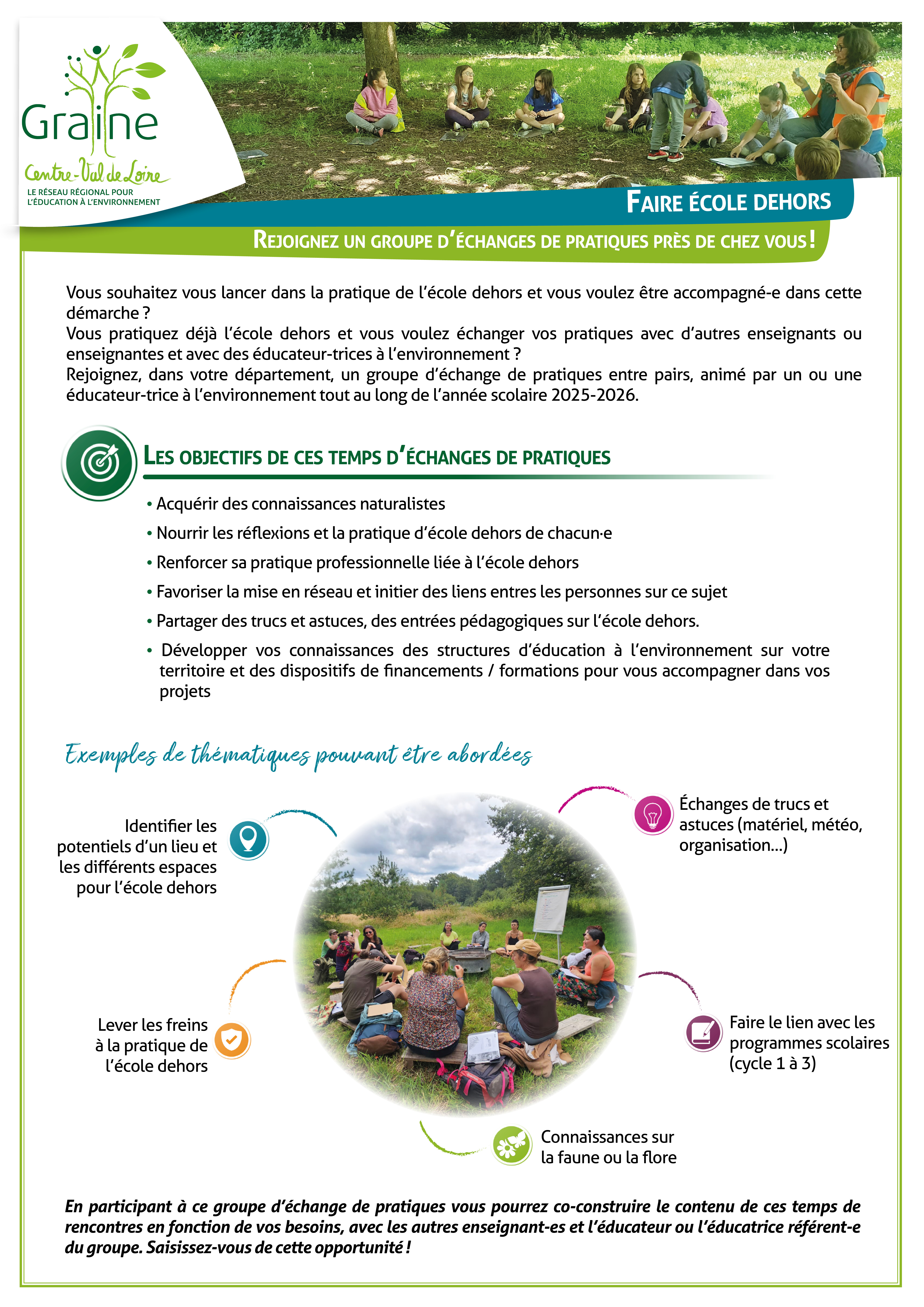 Flyer Ecole Dehors 25-26 Recto